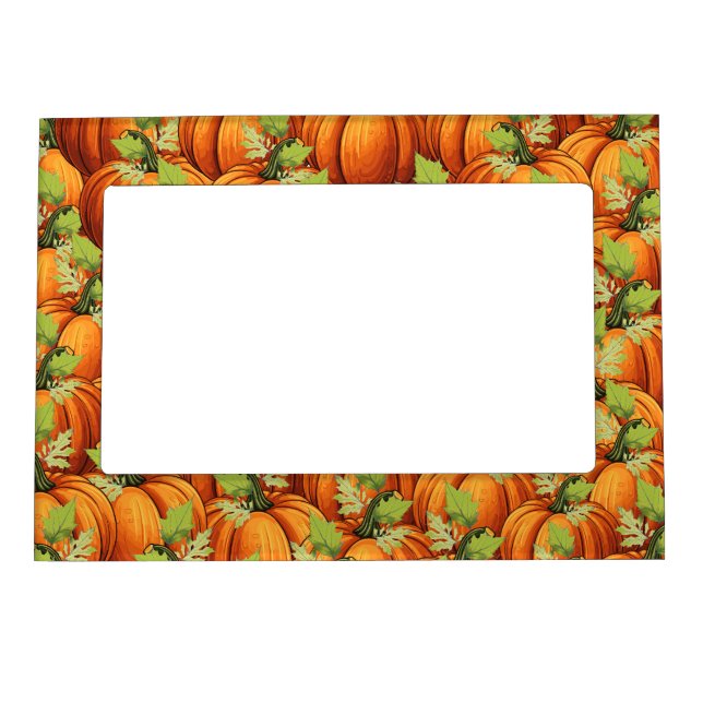 THANKSGIVING DAY PUMPKINS  MAGNETIC FRAME (Front)