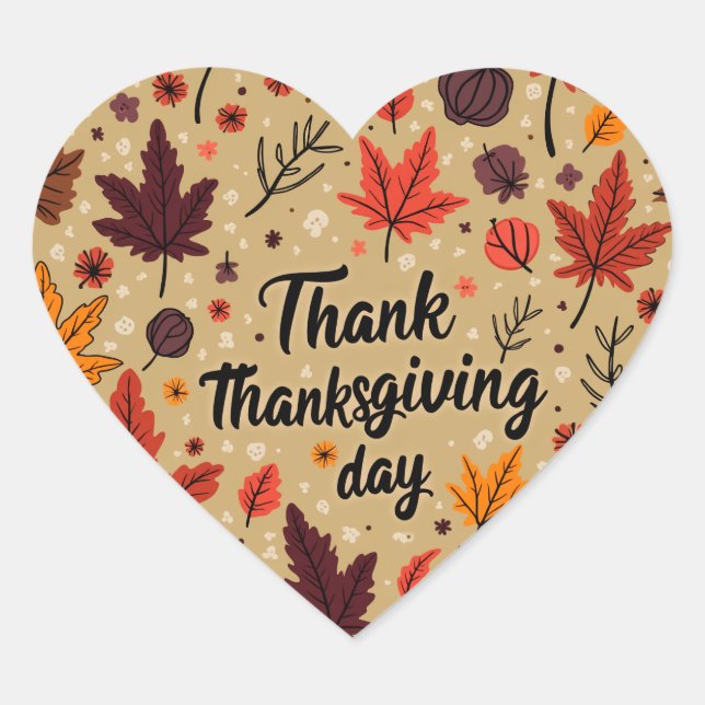 Thanksgiving Day Sticker (Front)
