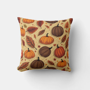 Thanksgiving day throw pillow