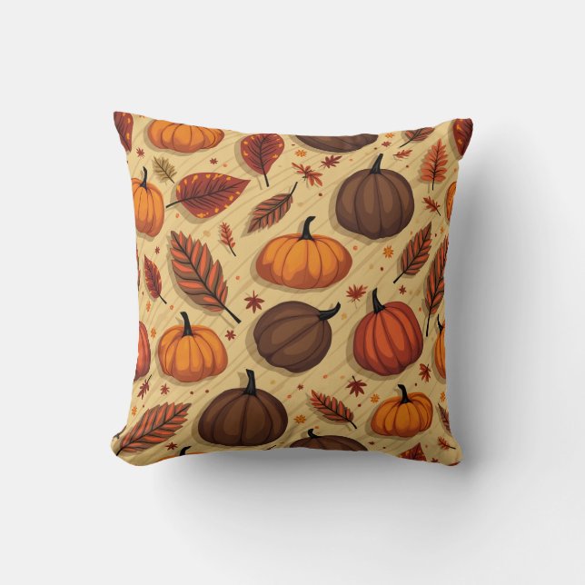 Thanksgiving day throw pillow (Front)