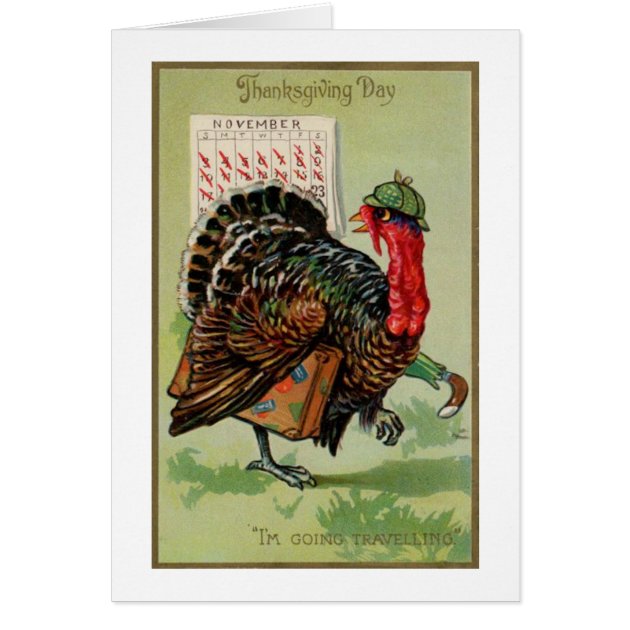 Thanksgiving Day Turkey, Card