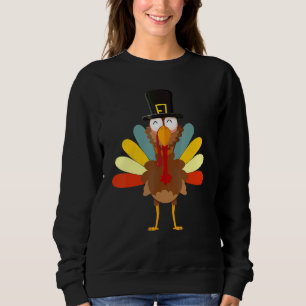 Thanksgiving Day Turkey colorful Boys Girls Sweatshirt