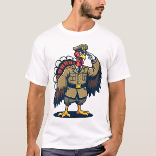 Thanksgiving Day Veteran turkey Thanksgiving T-Shirt