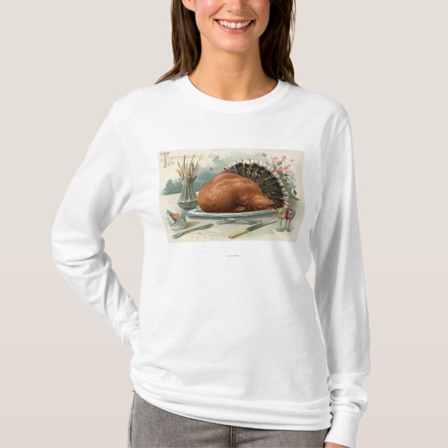 Thanksgiving DayA Dressed Turkey for Dinner T-Shirt (Front)