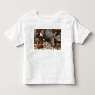 Thanksgiving DayPilgrim Dinner Scene Toddler T-shirt