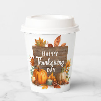 Thanksgiving decorated Paper Cup