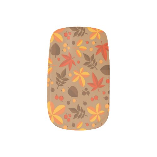 Thanksgiving Decoration Autumn Fall Flower Pattern Minx Nail Art