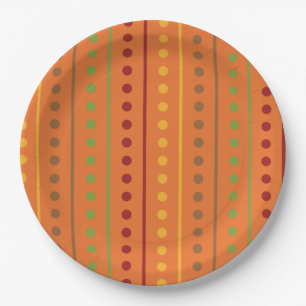 Thanksgiving Decoration Autumn Fall Pattern Paper Plates