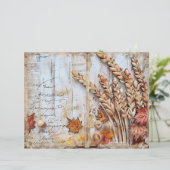 Thanksgiving Decoupage Junk Journal Paper Sheet (Standing Front)