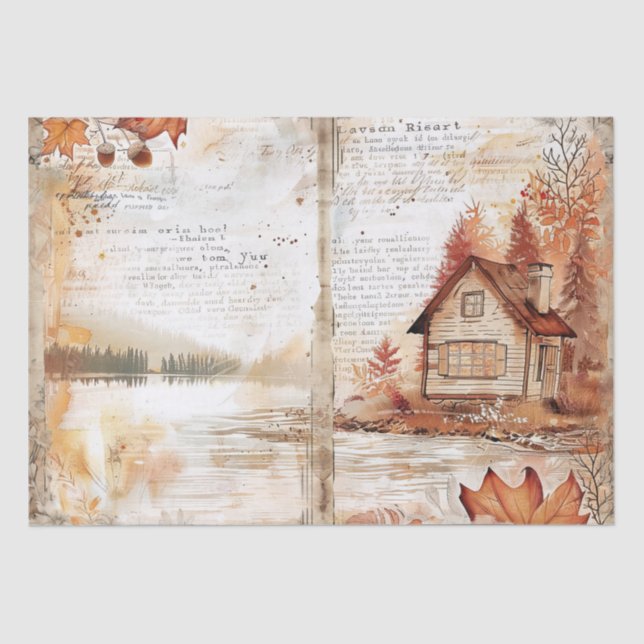 Thanksgiving Decoupage  Tissue Paper (Front)