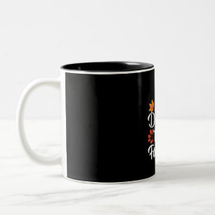 Thanksgiving Digesting Turkey Face Two-Tone Coffee Mug