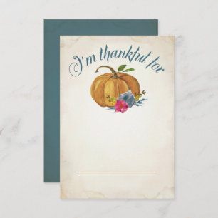 Thanksgiving Diner Table Place Cards