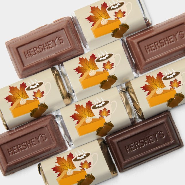 Thanksgiving Dinner Cuisine Pumpkin Pie Hot Choco Hershey's Miniatures (Assorted)