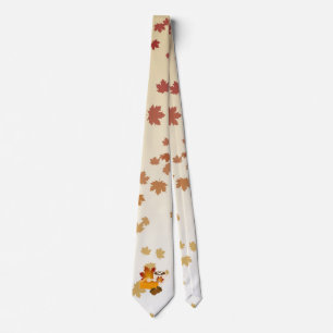 Thanksgiving Dinner Cuisine Pumpkin Pie Hot Cocoa Neck Tie