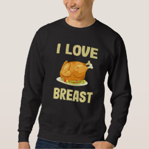 Thanksgiving Dinner Day Facts Turkey Ham Vegan I L Sweatshirt