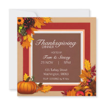 Thanksgiving Dinner Event Invitation