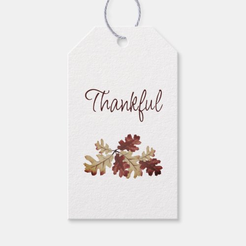 Thanksgiving Dinner Fall Foliage Thankful    Gift Tags