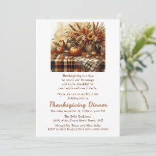 Thanksgiving Dinner Family Friends Invitation
