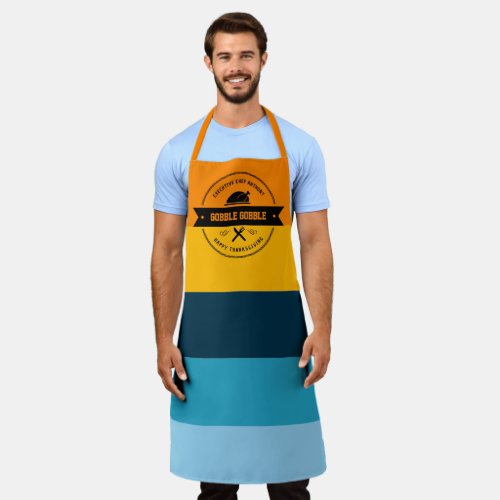 Thanksgiving Dinner Funny Turkey Personalized Apron