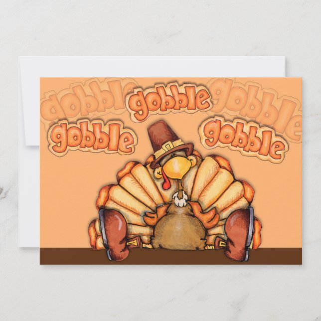 Thanksgiving Dinner Holiday Card (Front)