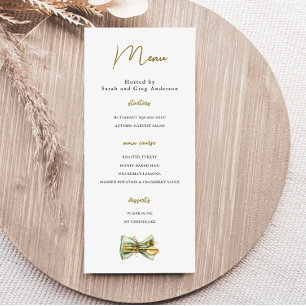 Thanksgiving Dinner Holiday Menu