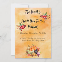 Thanksgiving Dinner Invitation