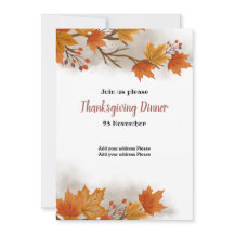 Thanksgiving dinner Invitation