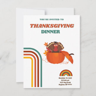 Thanksgiving Dinner  Invitation