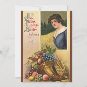 Thanksgiving Dinner Invitation