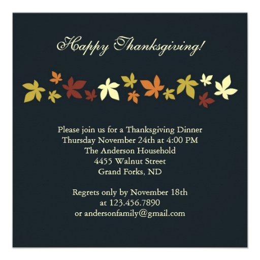 Thanksgiving Invitations Phrases 8