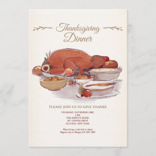 Thanksgiving Dinner Invitation