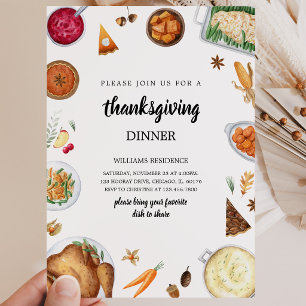 Thanksgiving Dinner Invitation
