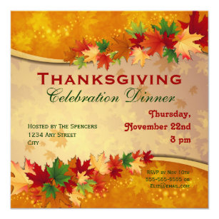 thanksgiving invitations invite your guests today zazzle