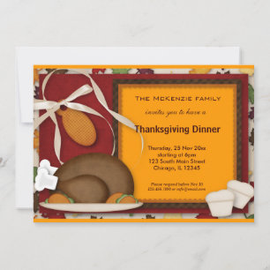 Thanksgiving Dinner Invitation