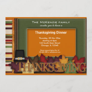 Thanksgiving Dinner Invitation