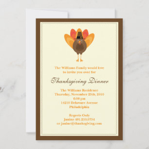 Thanksgiving Dinner Invitation
