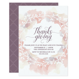 thanksgiving invitations invite your guests today zazzle thanksgiving lunch invitation