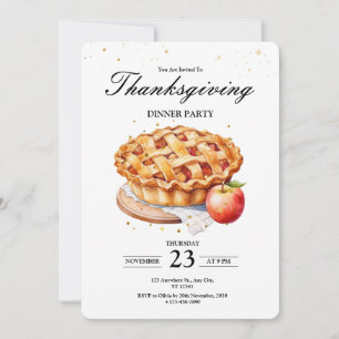 Thanksgiving Dinner Invitation, Let's Give Thanks 