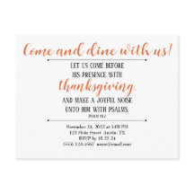 Thanksgiving Dinner Invitation Scripture