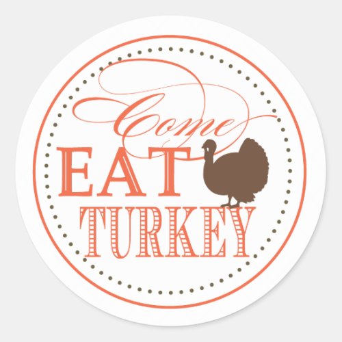 Thanksgiving Dinner Invitation Seal