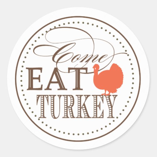 Thanksgiving Dinner Invitation Seal