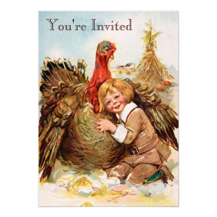 Thanksgiving Dinner Invitations