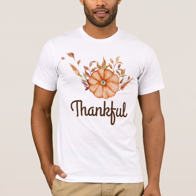 Thanksgiving Dinner Invite Boho Theme T-Shirt (Front)
