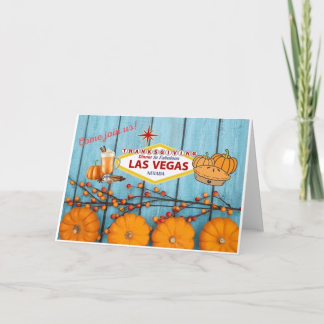 Thanksgiving Dinner Las Vegas Card (Front)