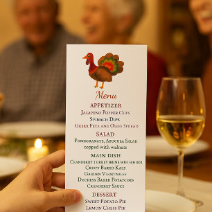Thanksgiving Dinner Menu