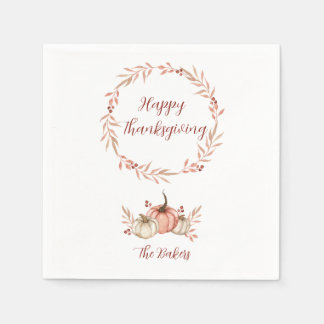 Thanksgiving Dinner Napkin Pumpkin Spice