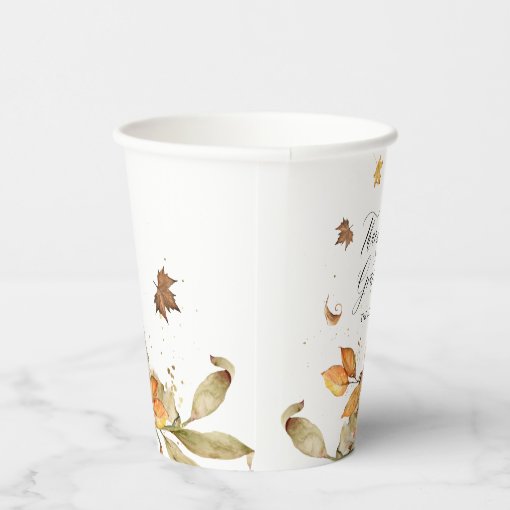 Thanksgiving Dinner Paper Cups | Zazzle
