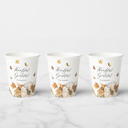 Thanksgiving Dinner Paper Cups