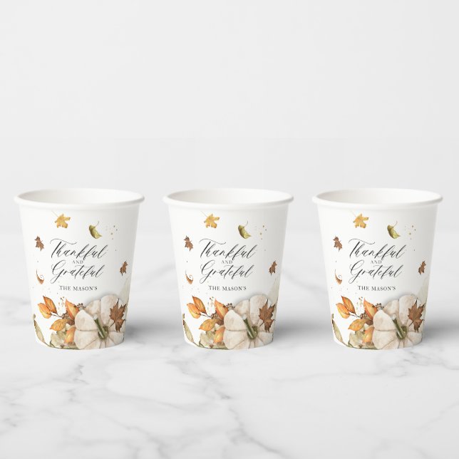 Thanksgiving Dinner Paper Cups (Multi)