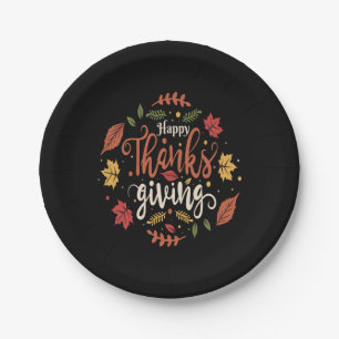 Thanksgiving Dinner Party Family Holidays gifts Paper Plates